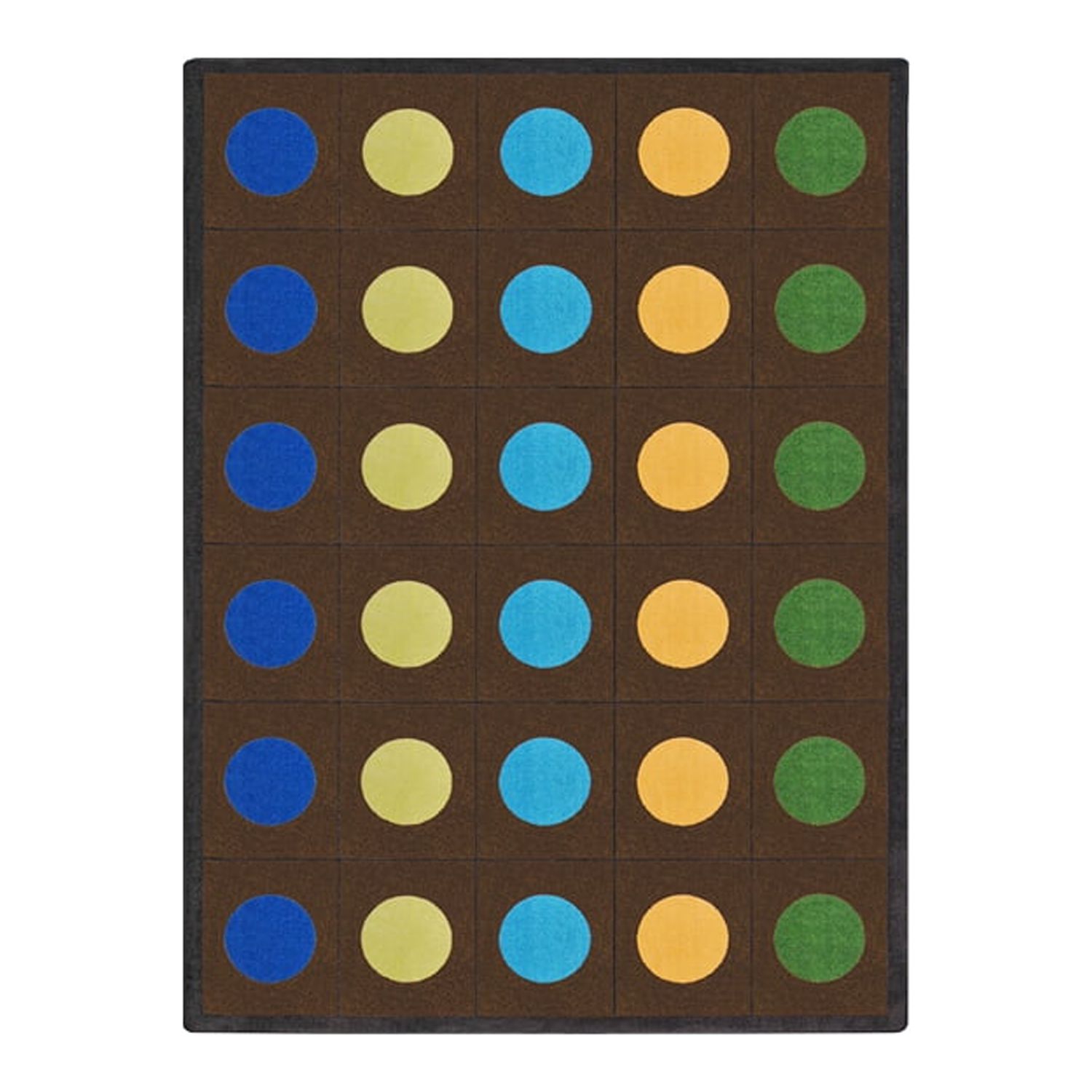 Joy Carpets Lots of Dots Rug 7 ft. 8 in. x 10 ft. 9 in. - Earthtone